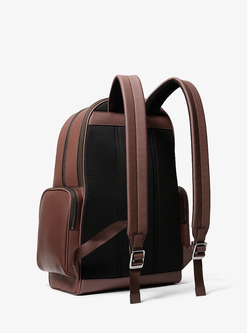 Cooper Leather and Signature Logo Backpack