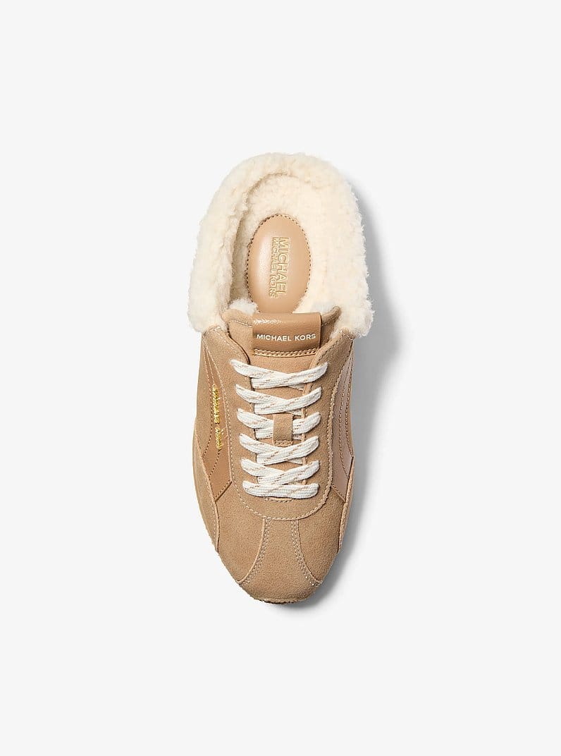 Avi Faux Shearling Trim Slip-On Sneaker
