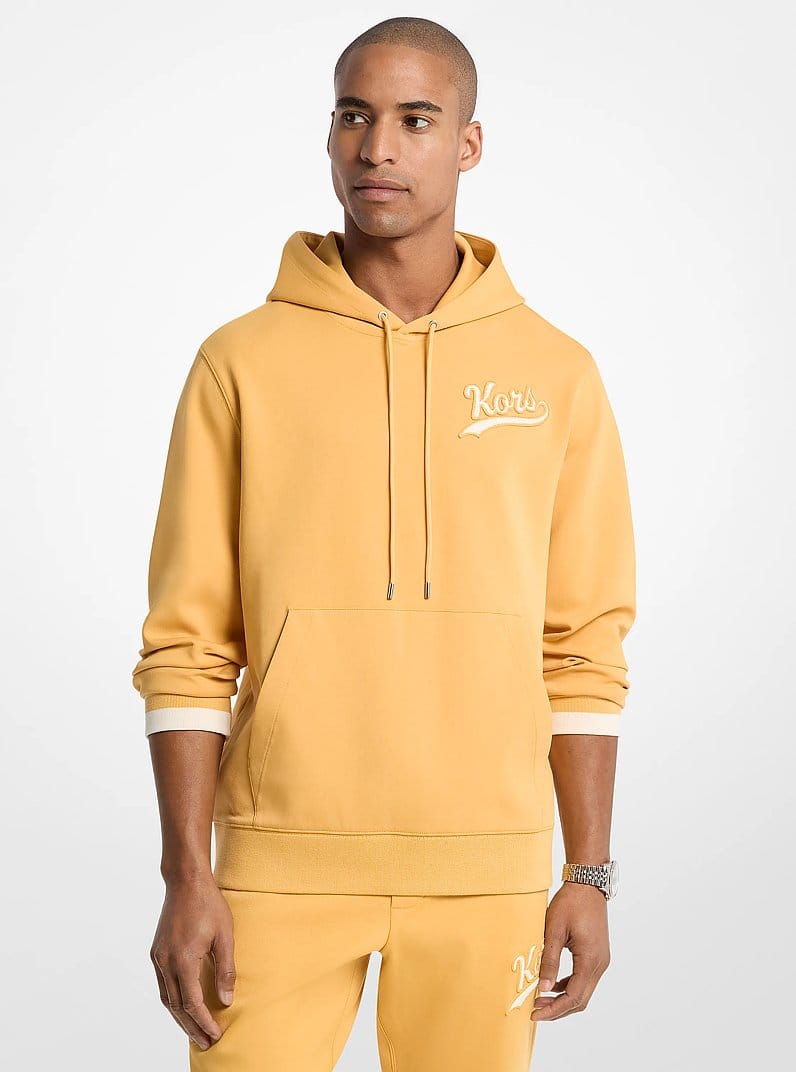 KORS Varsity Knit Cotton Blend Hoodie