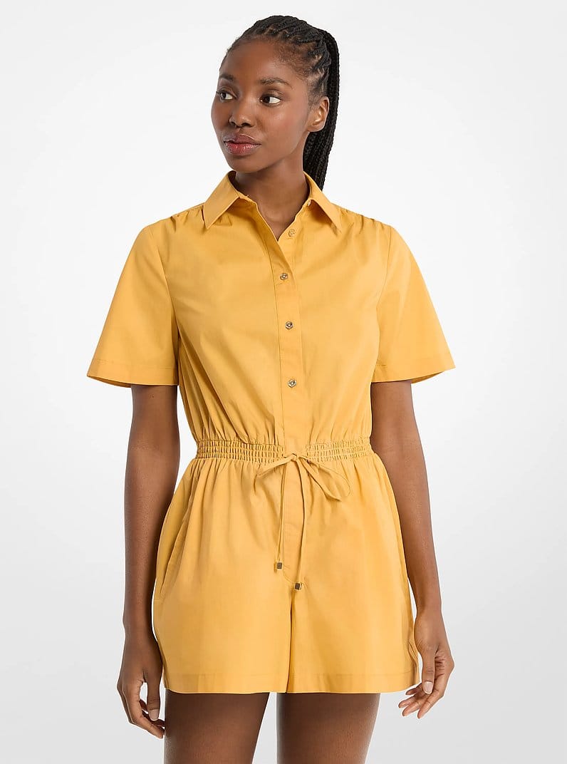 Cotton Poplin Romper
