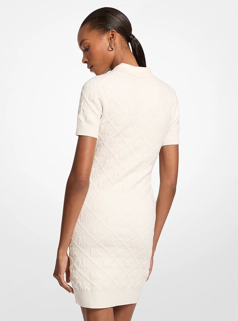 Logo Jacquard Polo Dress
