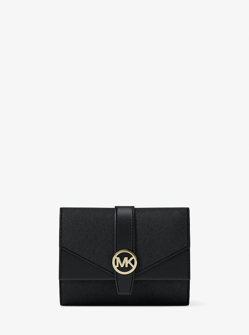 Greenwich Medium Saffiano Leather Trifold Wallet