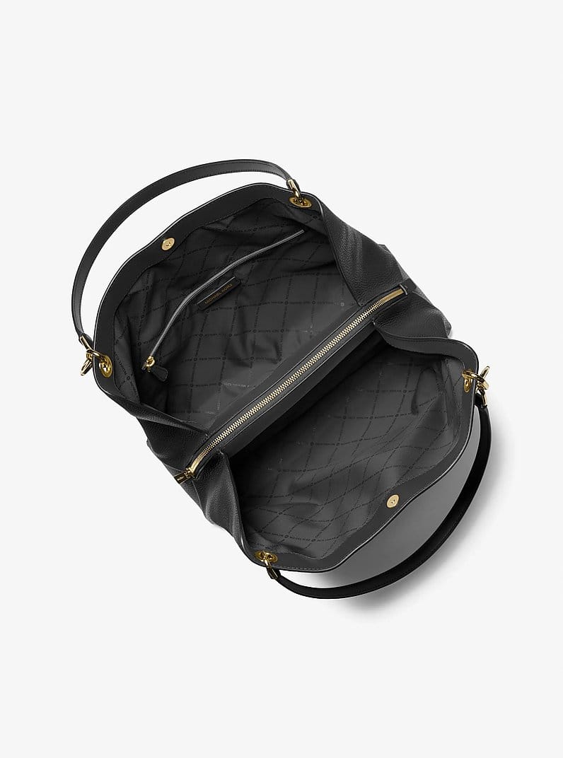 Christina Large Pebbled Leather Shoulder Bag