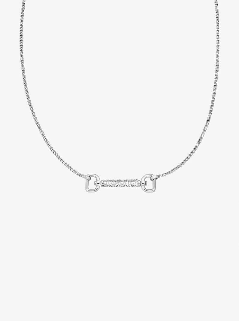 Pavé Horsebit Necklace