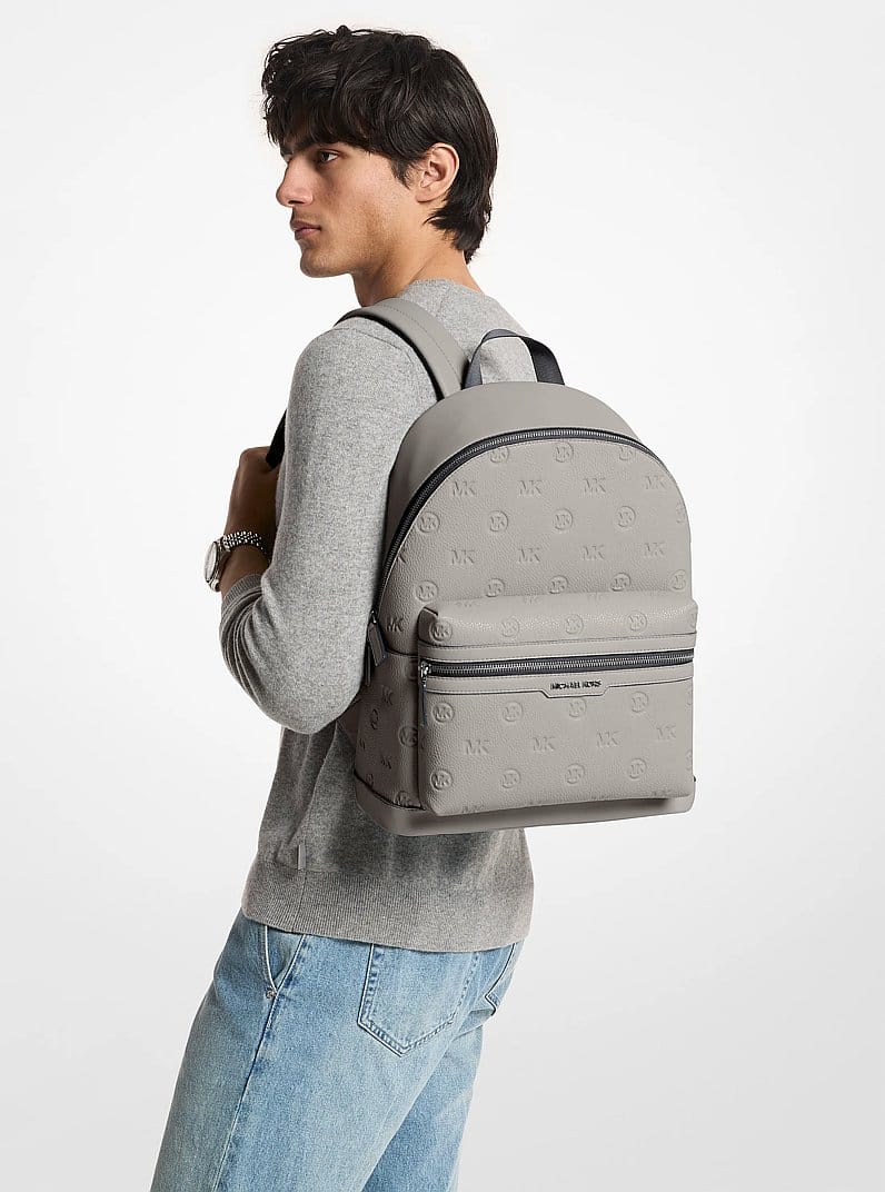 Cooper Medium Logo Debossed Dome Backpack