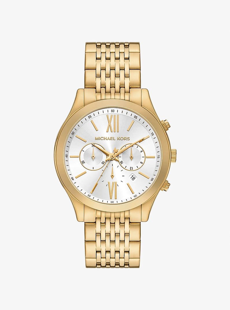 Oversized Aspyn Gold-Tone Watch