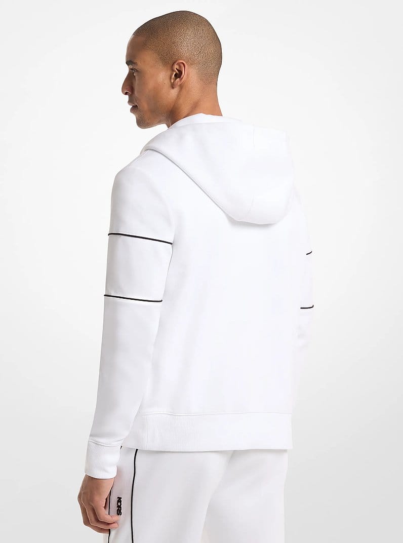 Cotton Blend Zip-Up Hoodie