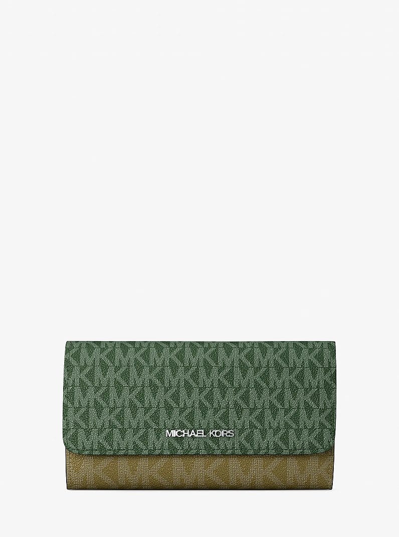 Jet Set Travel Signature Logo Tri-Fold Wallet
