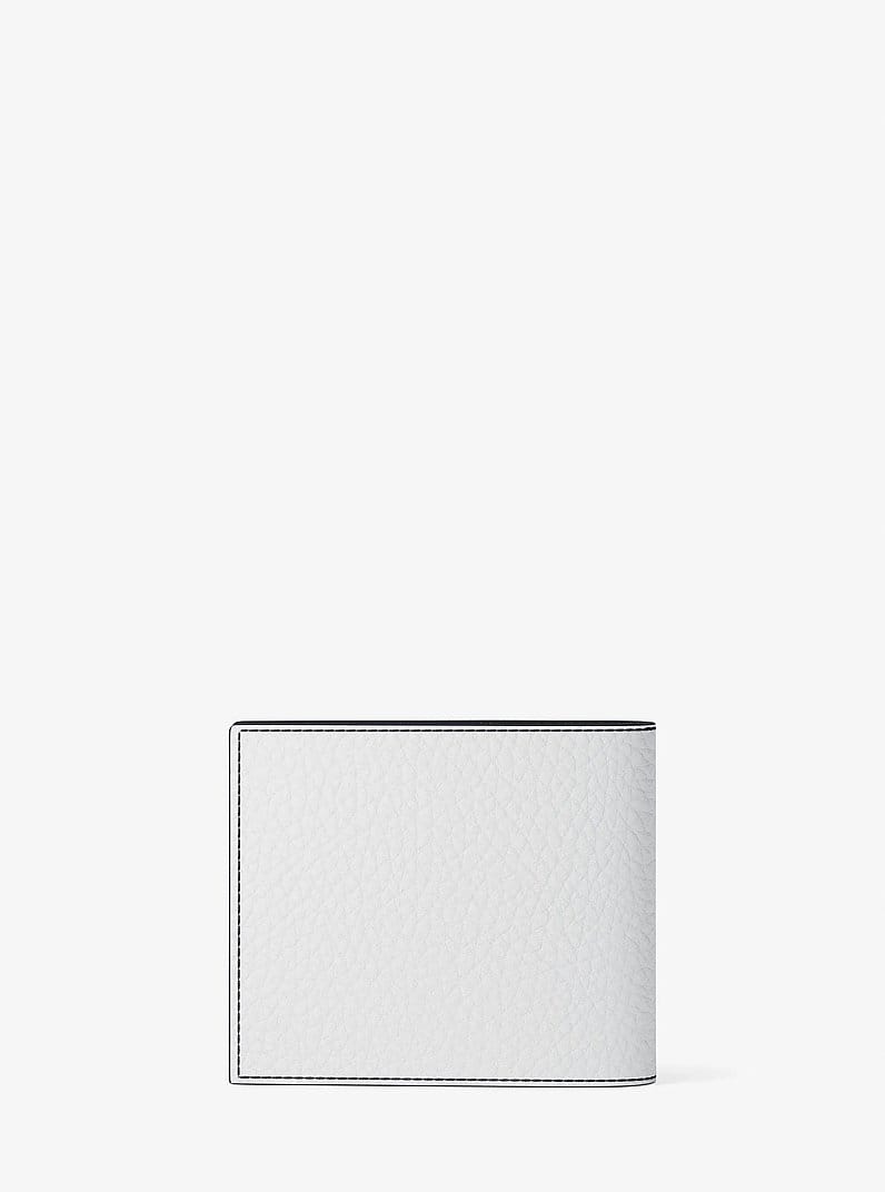 Pebbled Leather Billfold Wallet and Signature Logo Card Case Gift Set