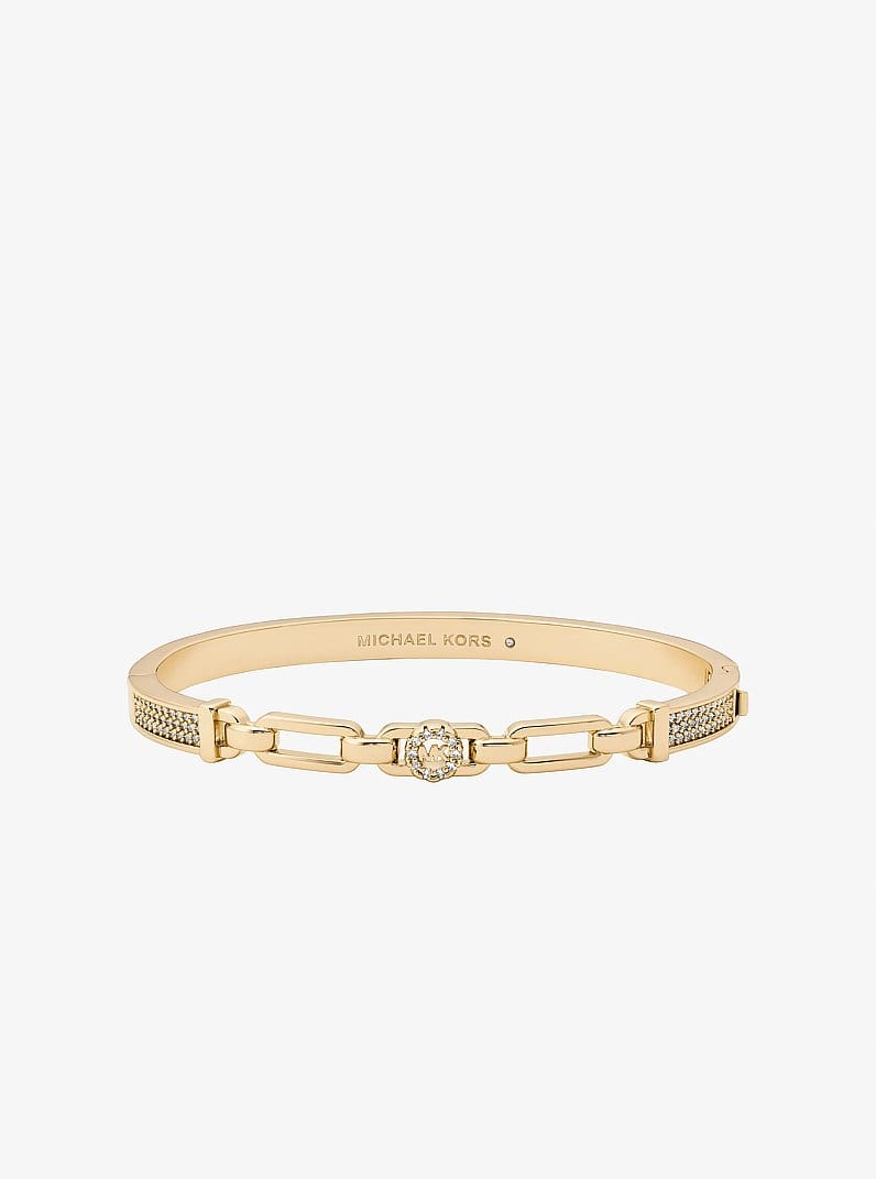 Pavé Logo Bangle and Stud Earrings Gift Set