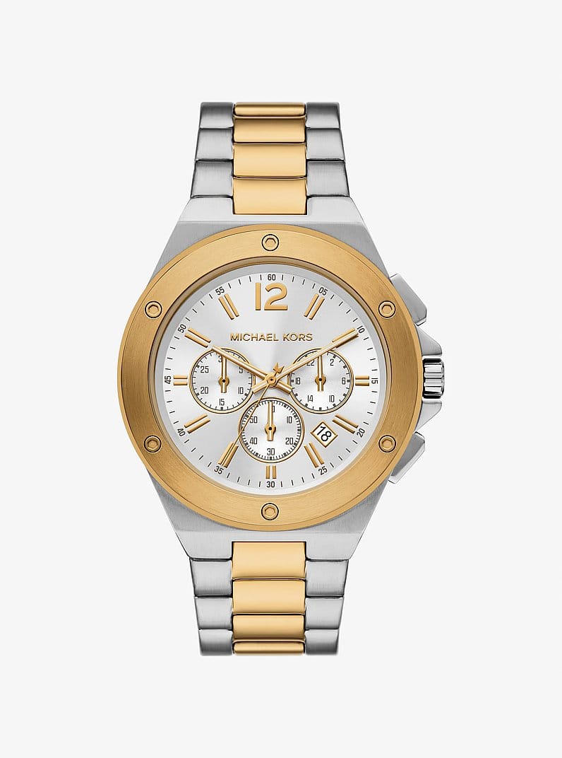 Oversized Lennox Two-Tone Watch