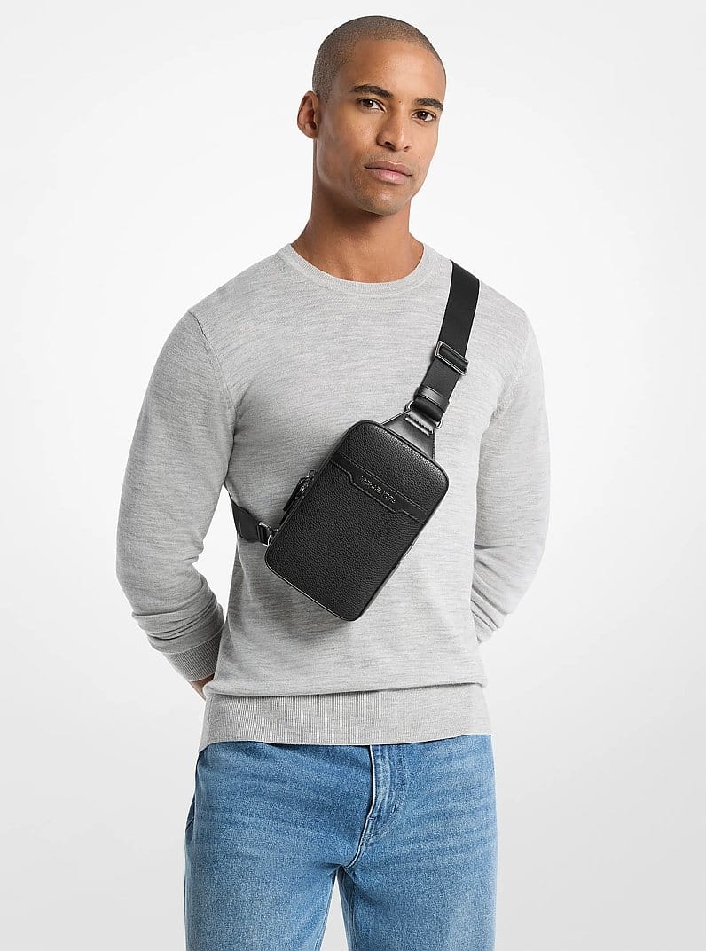 Cooper Medium Pebbled Leather Sling Pack
