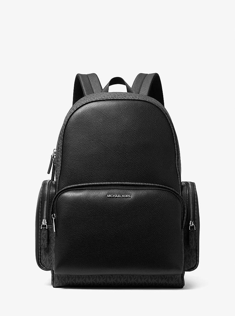 Cooper Leather and Signature Logo Backpack