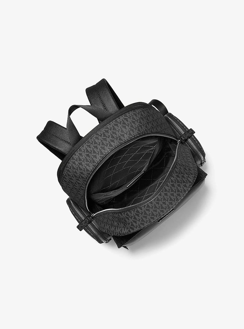 Cooper Leather and Signature Logo Backpack