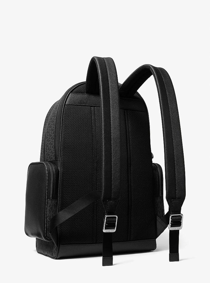 Cooper Leather and Signature Logo Backpack