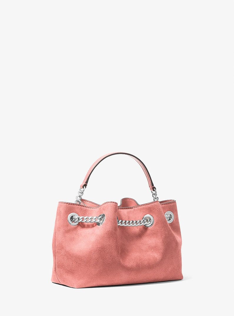 Mina Small Polyester Microsuede Crossbody Bag