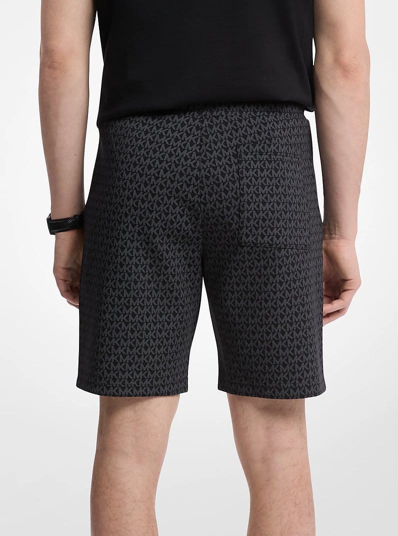 Signature Logo Cotton Blend Shorts
