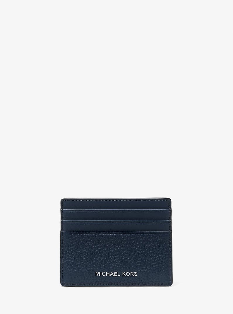 Cooper Pebbled Leather Tall Card Case