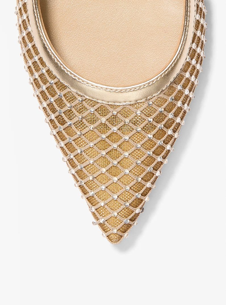 Amali Embellished Mesh Pump