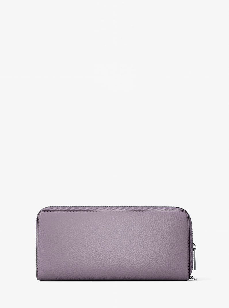 Large Pebbled Leather Continental Wallet
