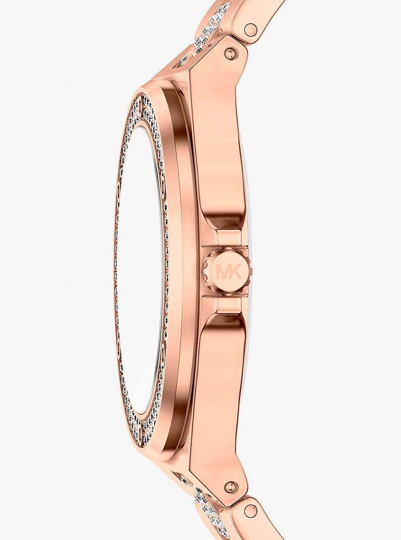 Lennox Pavé Rose Gold-Tone Watch