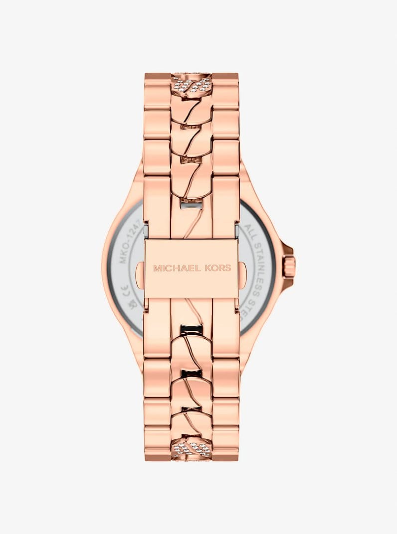 Lennox Pavé Rose Gold-Tone Watch