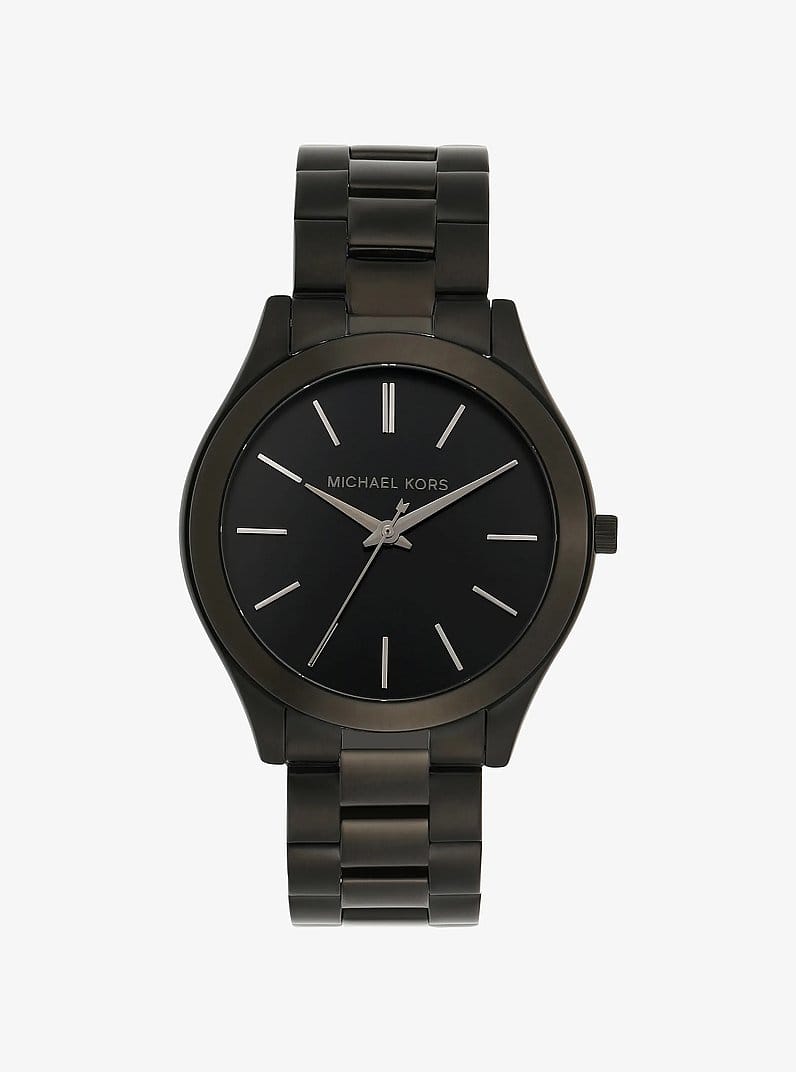 Oversized Slim Runway Black-Tone Watch