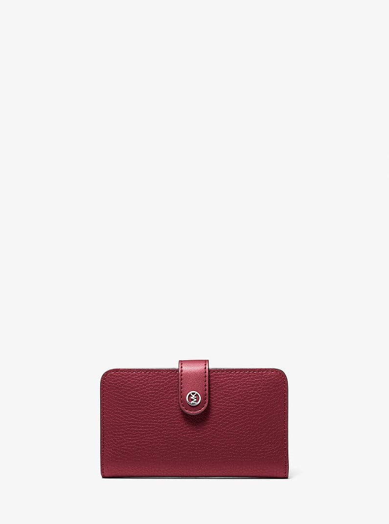 Jet Set Travel Medium Pebbled Leather Wallet