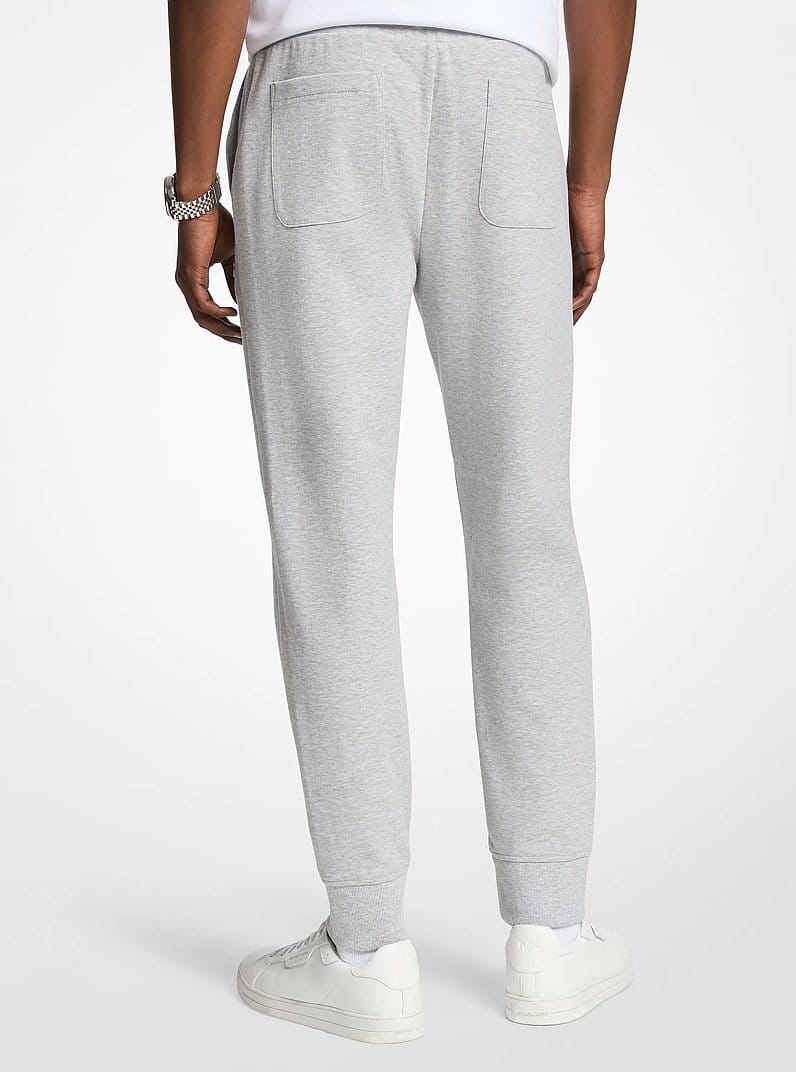 Embossed Logo Cotton Blend Joggers