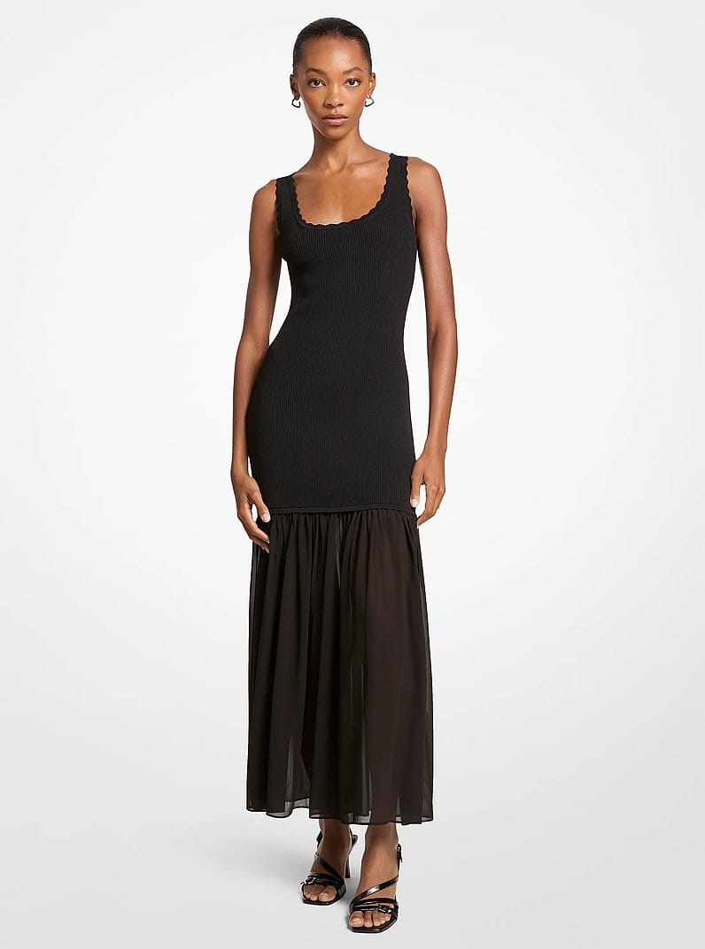 Stretch Viscose Tank Dress