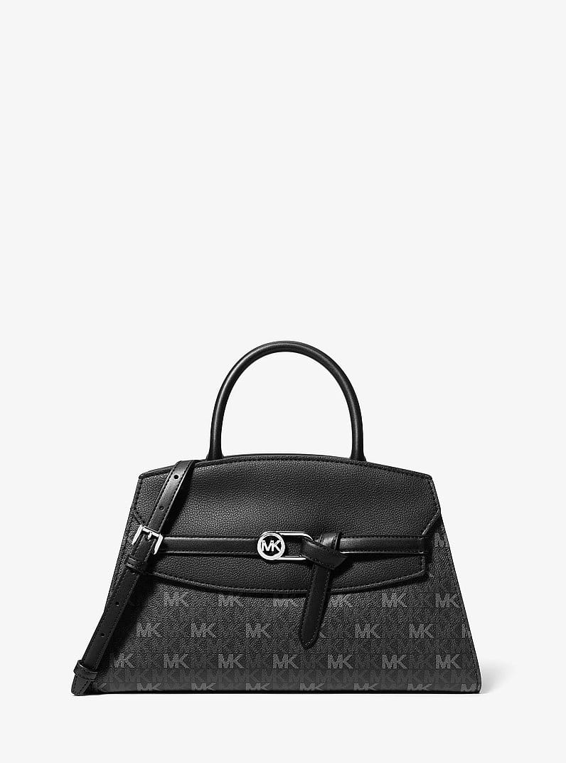 Greta Medium Signature Logo Satchel