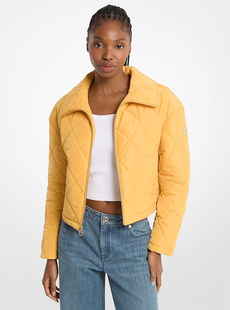 Cropped Quilted Jacket