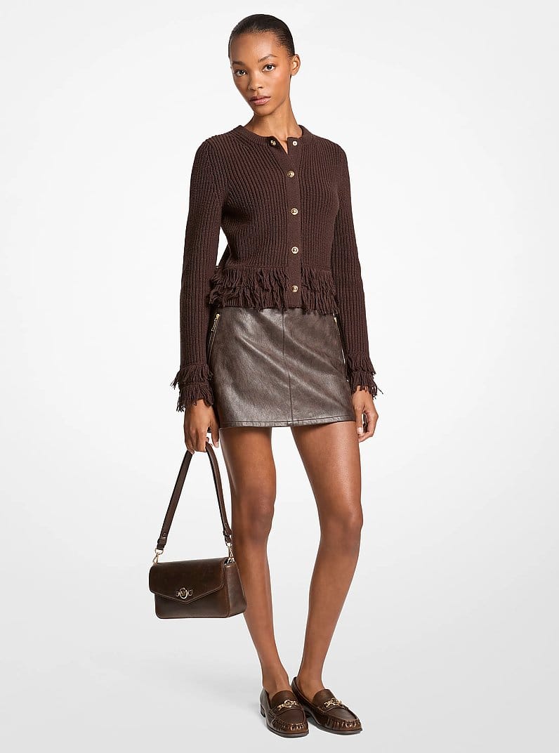 Knit Fringed Cardigan