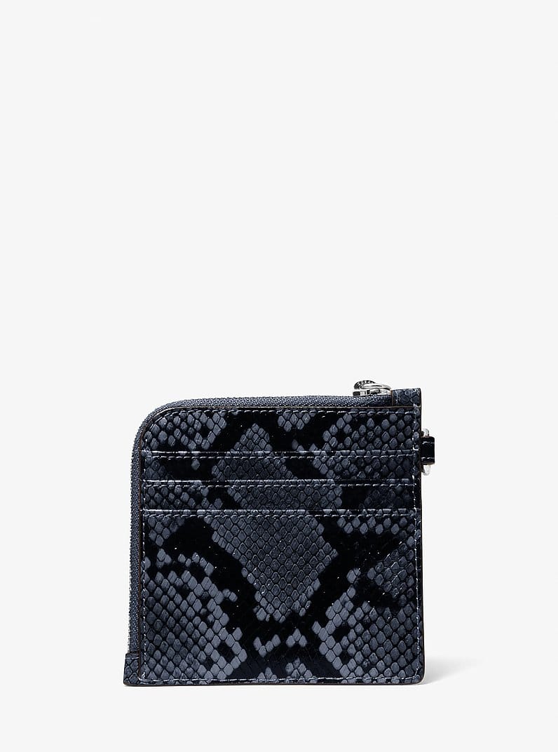 Jet Set Travel Medium Snake Embossed Chain Wallet