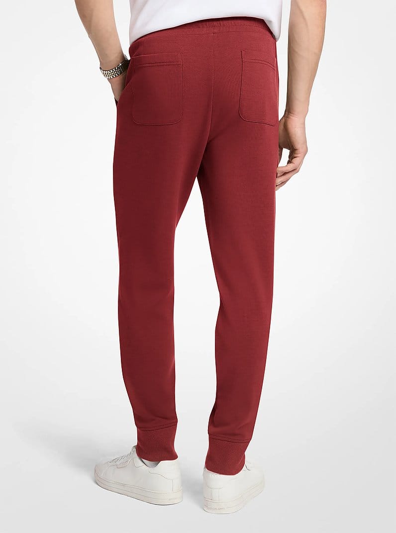 Embossed Logo Cotton Blend Joggers