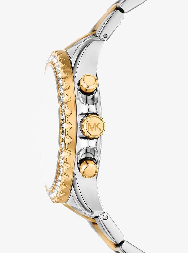 Oversized Everest Pavé Two-Tone Watch