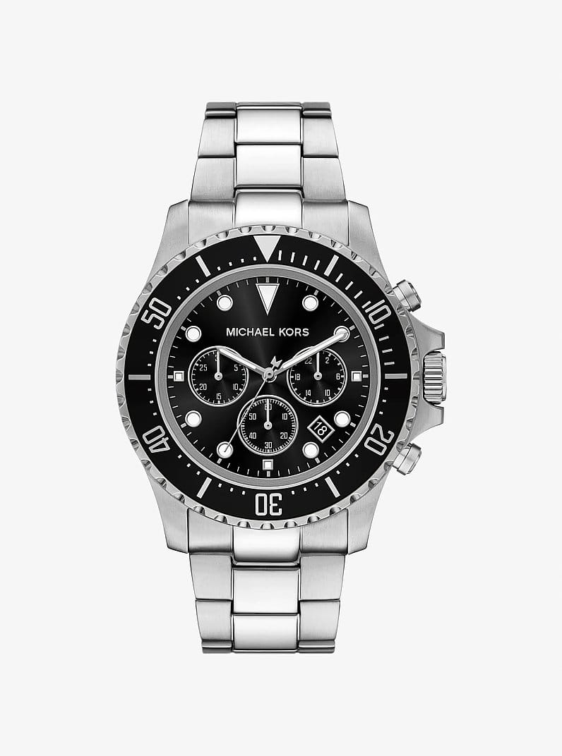 Oversized Everest Silver-Tone Watch