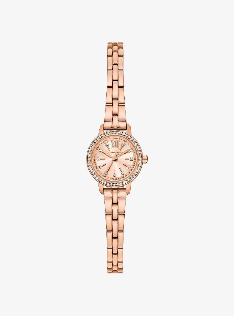 Micro Melissa Pavé Rose Gold-Tone Watch