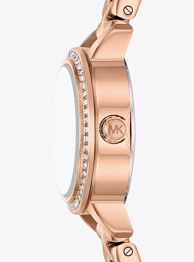 Micro Melissa Pavé Rose Gold-Tone Watch