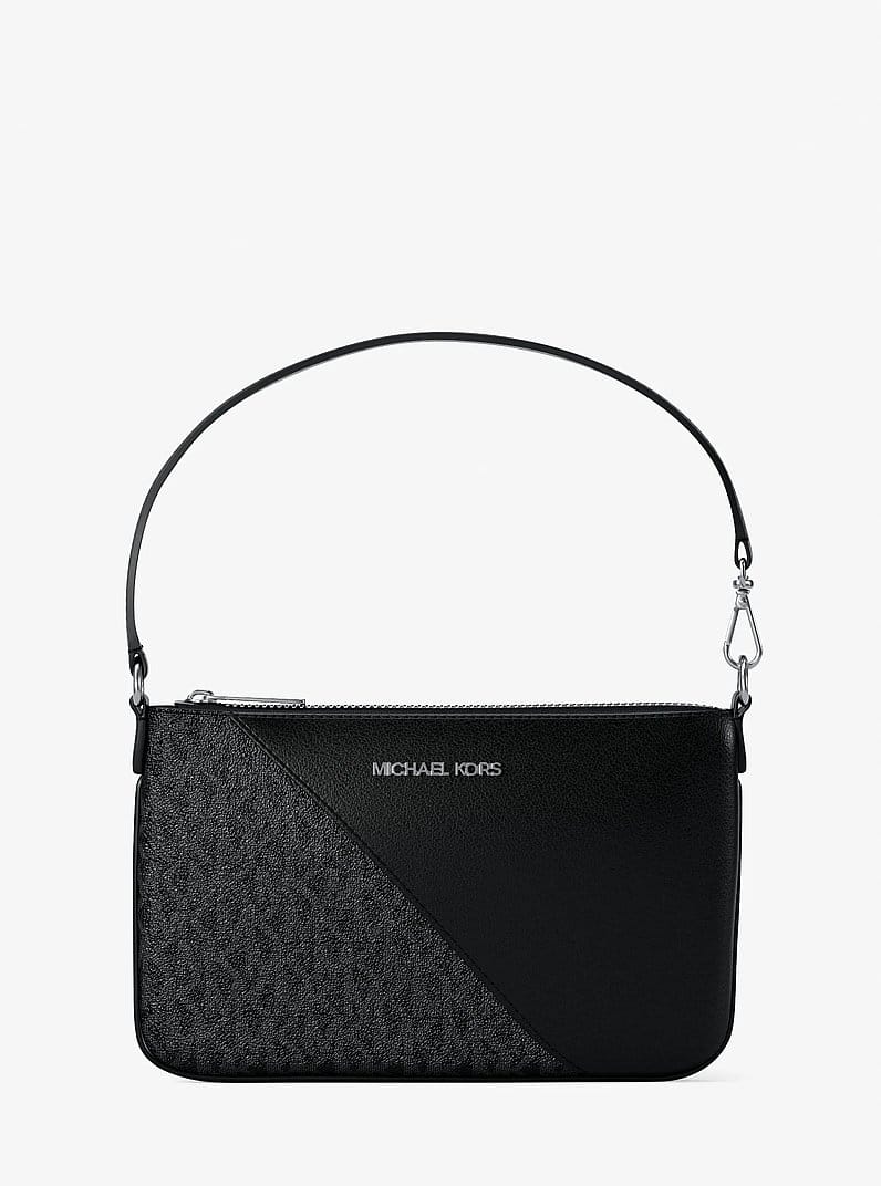 Jet Set Travel Small Signature Logo and Smooth Wristlet