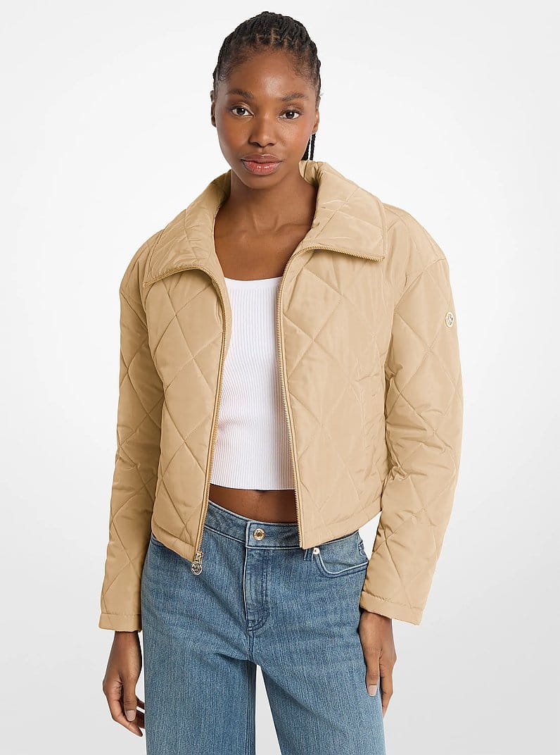 Cropped Quilted Jacket
