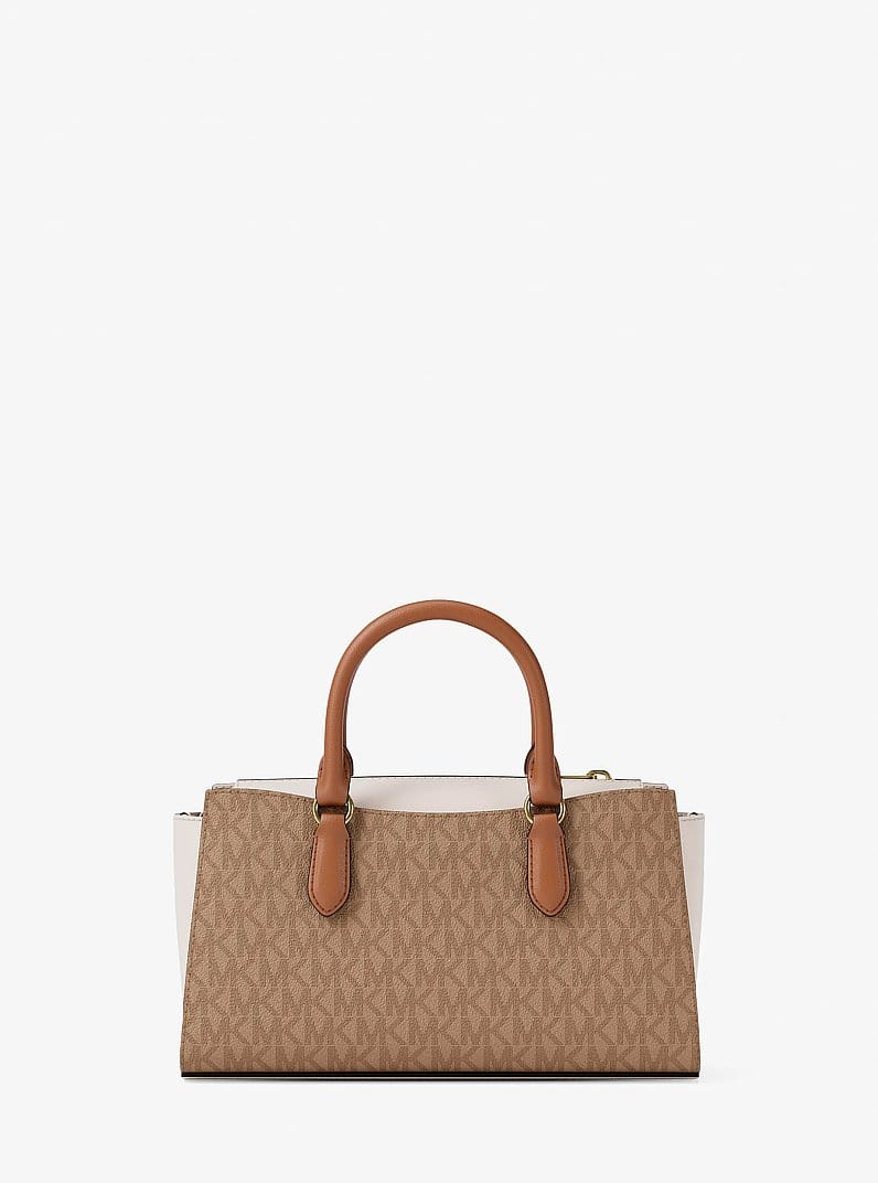 Arden Small Color-Block Signature Logo Messenger Bag