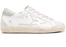Golden Goose Super-Star White Ice Silver Aquamarine Womens