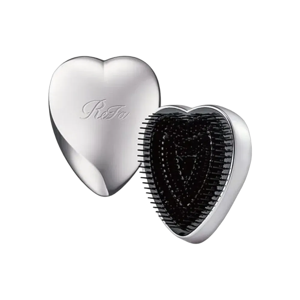 Refa Heart Brush Silver