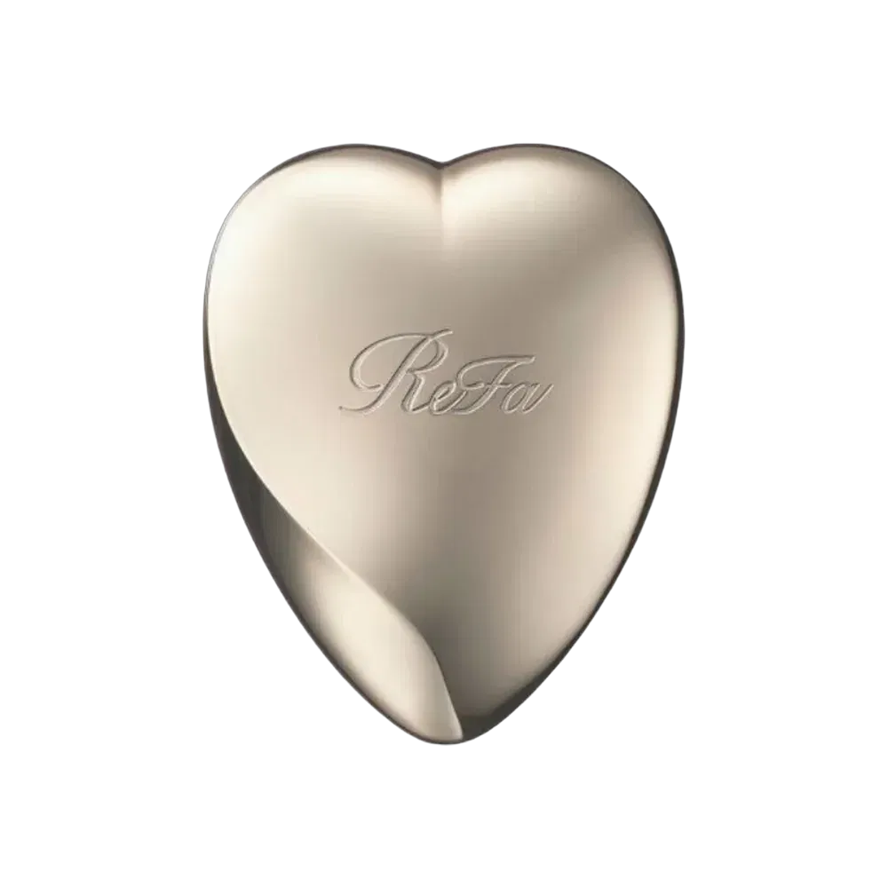 Refa Heart Brush Champagne Gold