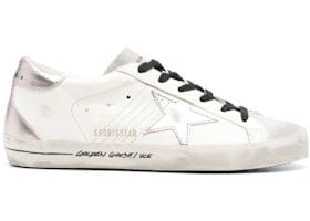 Golden Goose Super-Star White Silver Metallic