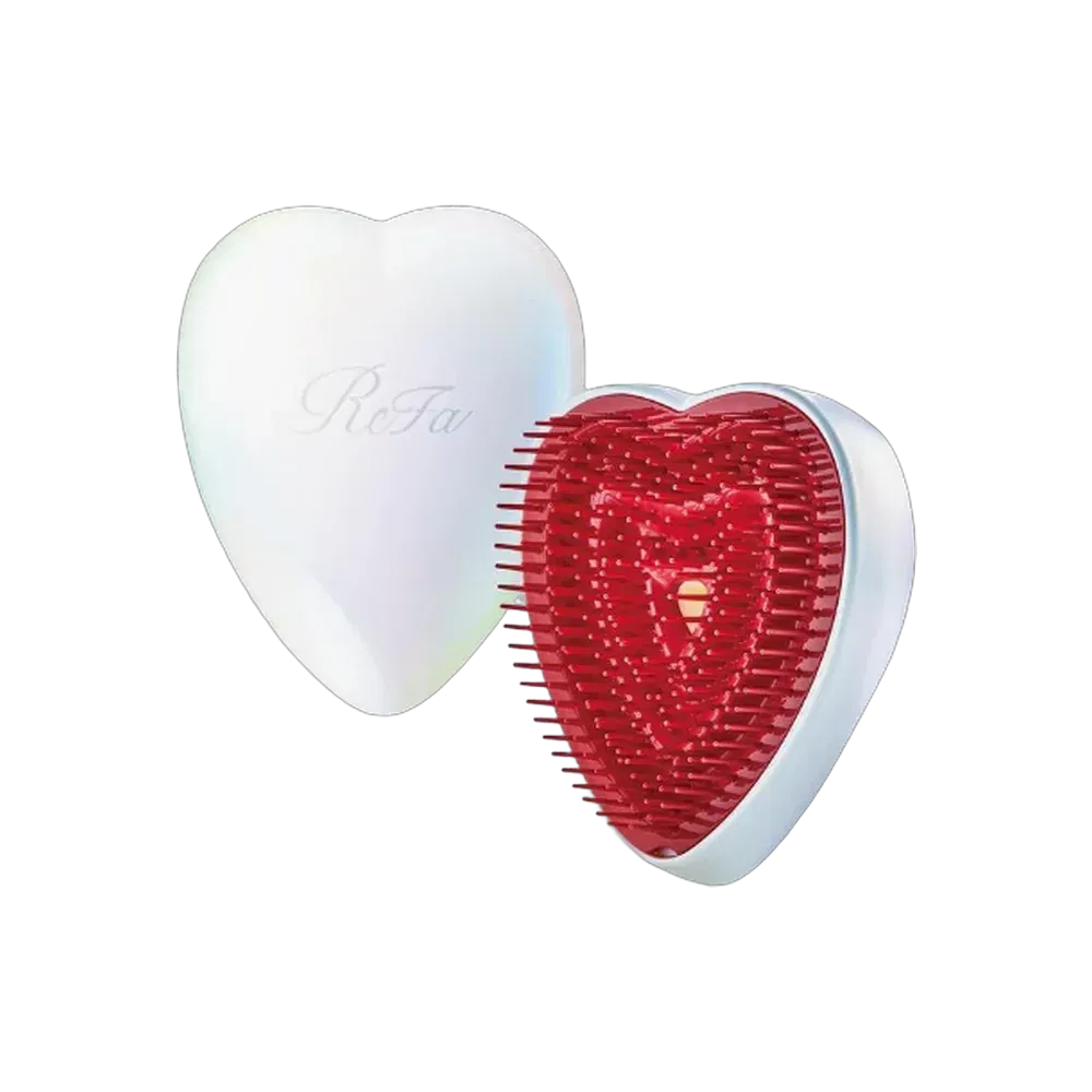 Refa Heart Brush Aurora White