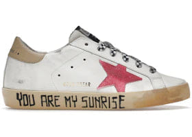 Golden Goose Super-Star You Are My Sunrise White Red Womens