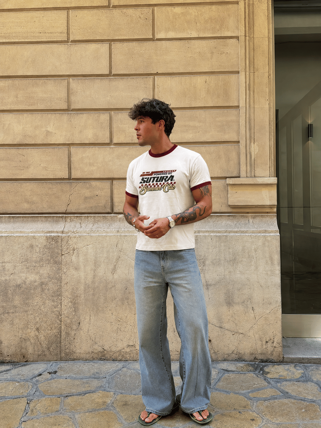 Rosso club ringer tee