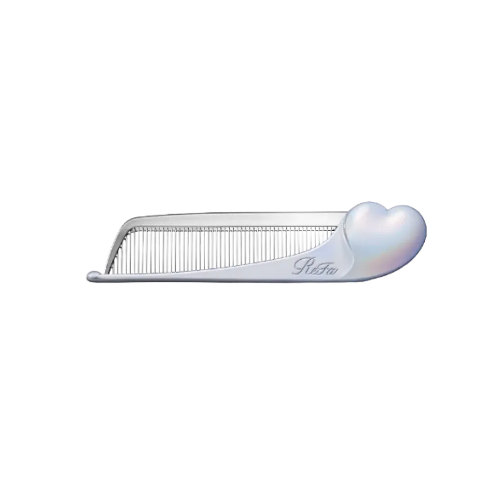 Refa Heart Comb Aira Silver